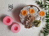 قالب سیلیکونی گل رز روسی برای شمع سازی و رزین