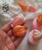 قالب سیلیکونی غنچه گل برای شمع سازی و رزین