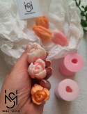 قالب سیلیکونی غنچه گل برای شمع سازی و رزین