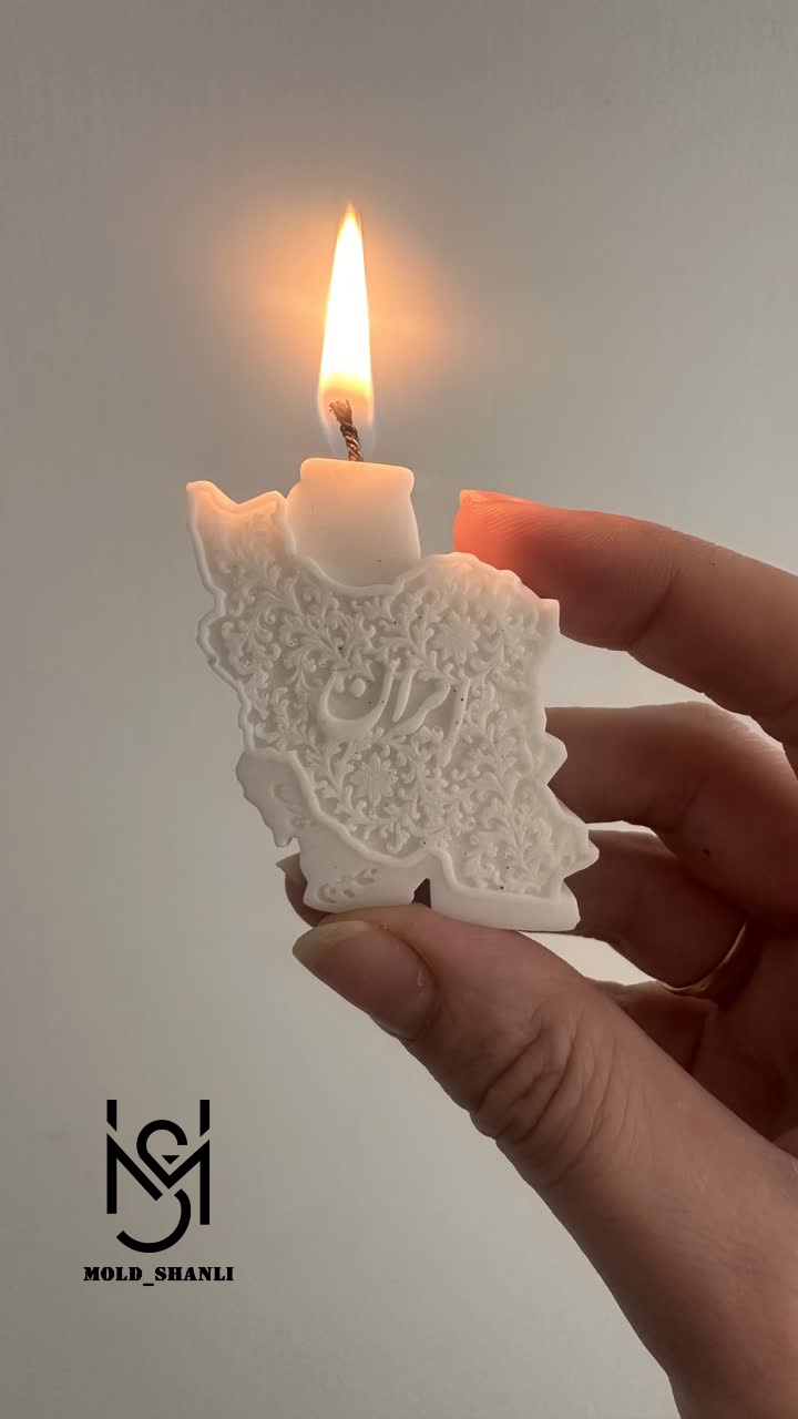 قالب سیلیکونی نقشه ایران برای شمع سازی و رزین