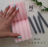 قالب سیلیکونی قلمی ساده ۱۰ سانت برای شمع سازی و رزین