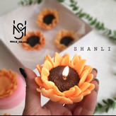 قالب سیلیکونی گل افتابگردان قطر ۷ سانت برای شمع سازی و رزین