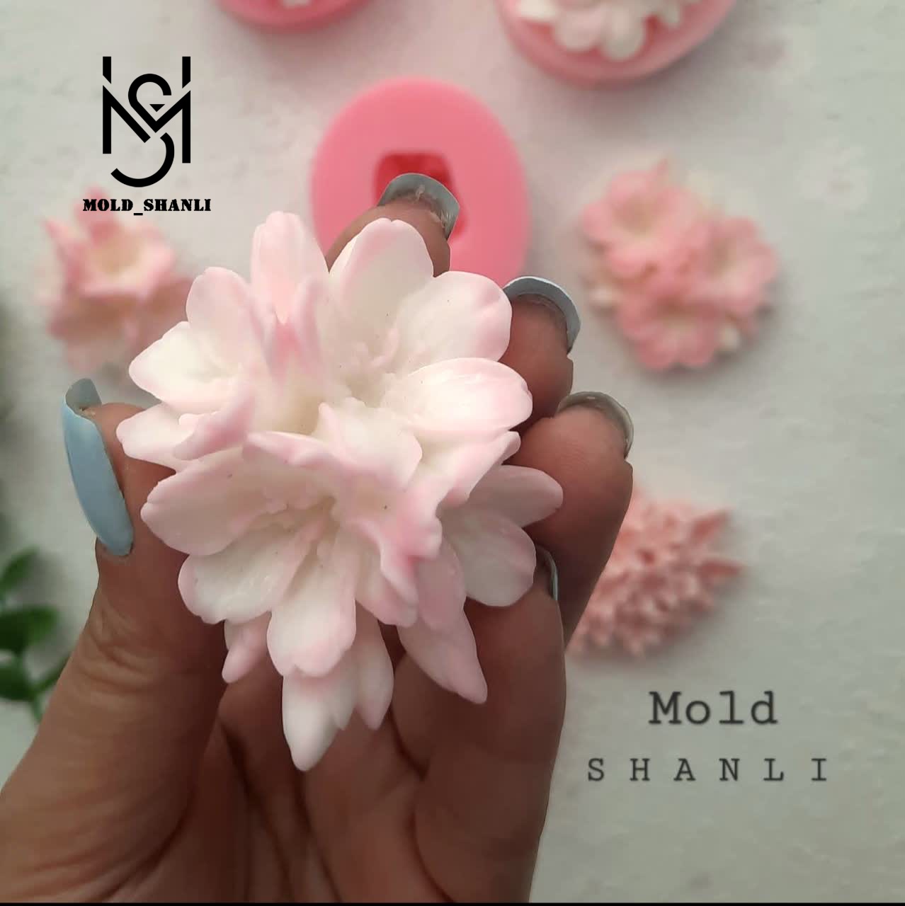 قالب سیلیکونی شکوفه گیلاس برای شمع سازی و رزین