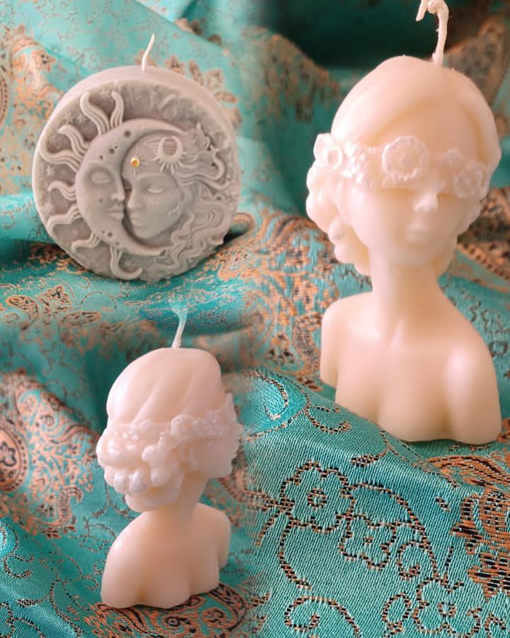 قالب سیلیکونی ناتالی چشم بسته برای شمع سازی و رزین