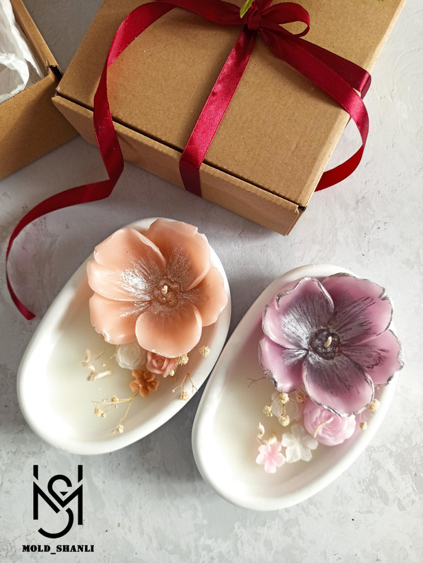قالب سیلیکونی گل نیلوفر برای شمع سازی و رزین