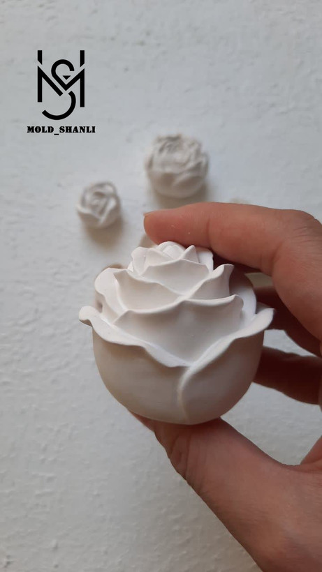 قالب سیلیکونی گل رز بهاری برای شمع سازی و رزین