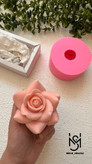 قالب سیلیکونی رز ژورنالی بزرگ 8 سانت برای شمع سازی و رزین