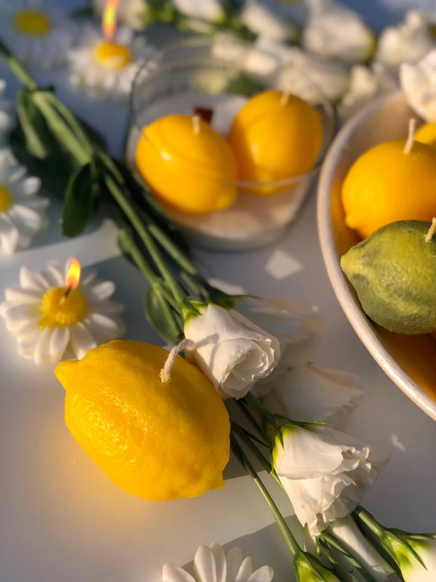 قالب سیلیکونی لیمو برای شمع سازی و رزین