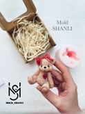 قالب سیلیکونی تدی پاپیون به سر ۷ سانت